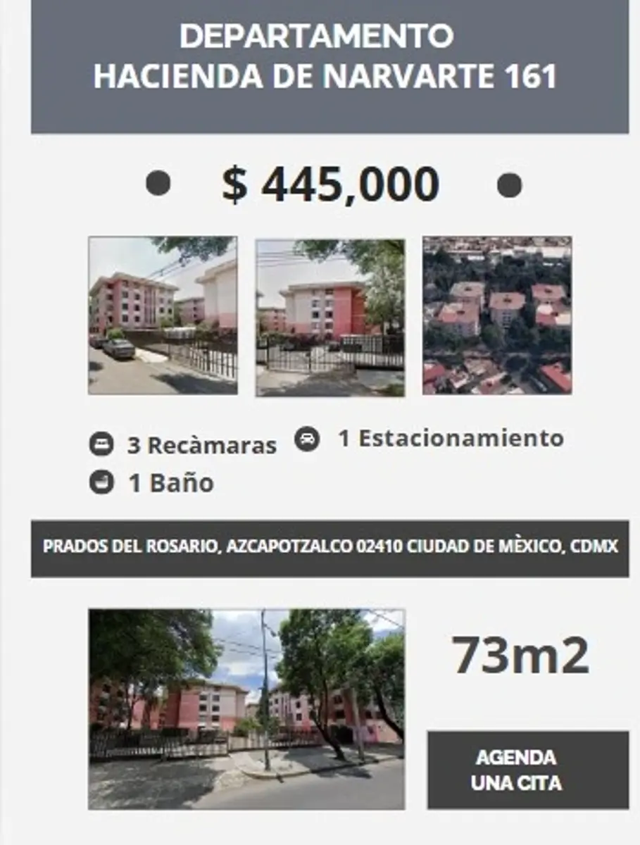 Departamento en venta en Prados del Rosario, Azcapotzalco — foto 1 de 11