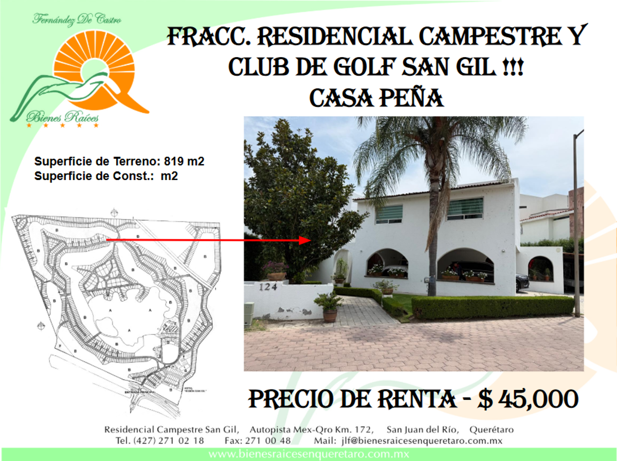 Casa en renta en Campestre San Gil, San Juan del Río — foto 1 de 24