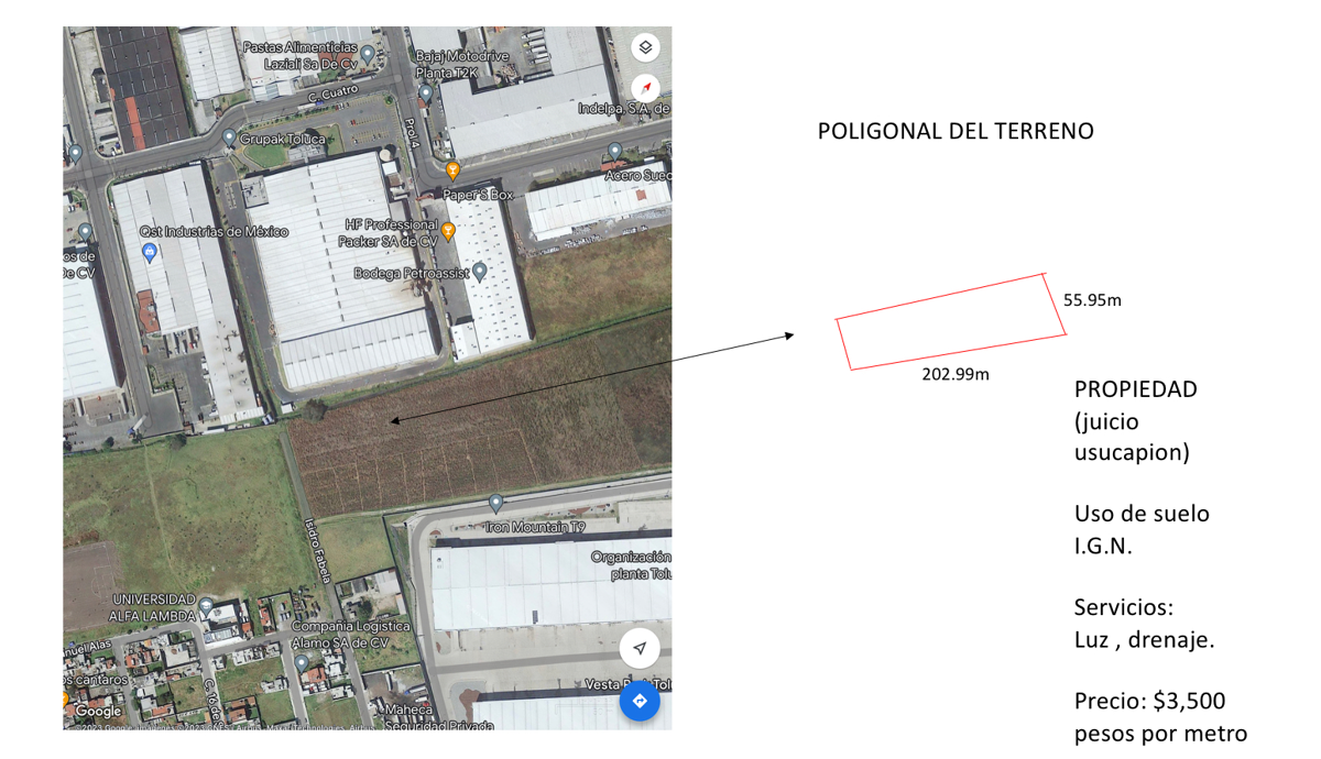 Terreno en venta en San Blas Otzacatipan, Toluca — foto 1 de 2