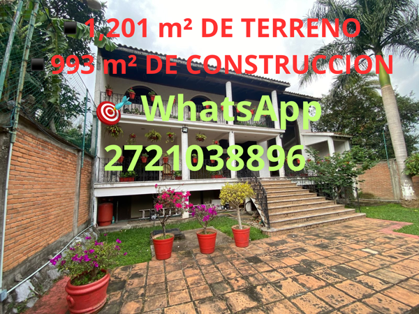 SE VENDE RESIDENCIA EN 
CD MENDOZA ,VERACRUZ (4R4Bc)