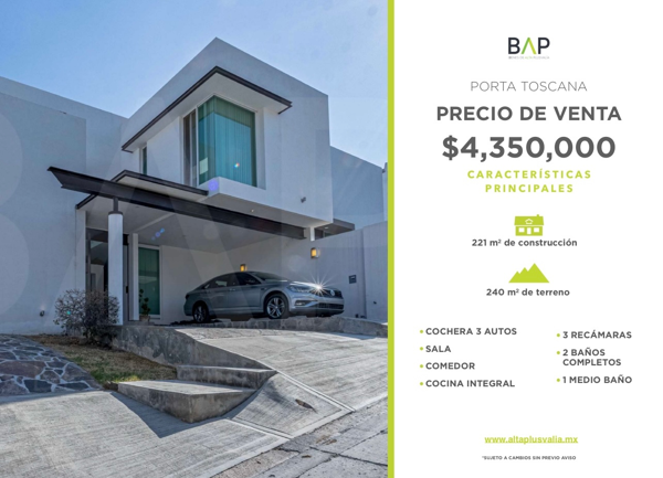 Casa en Venta – Porta Toscana