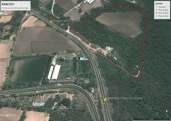 Finca-Rancho en venta en Tonatico Centro, Tonatico, México