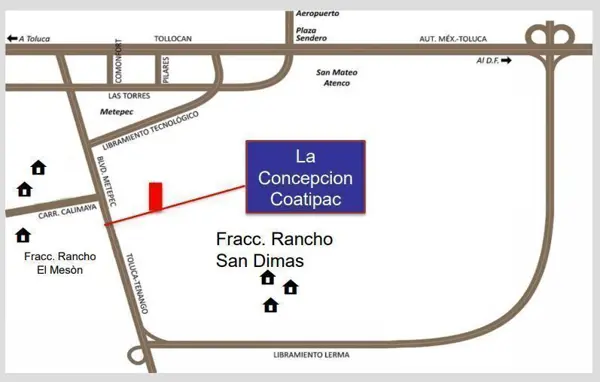 Terreno en venta en La Concepción Coatipac (La Conchita), Calimaya — foto 3 de 7