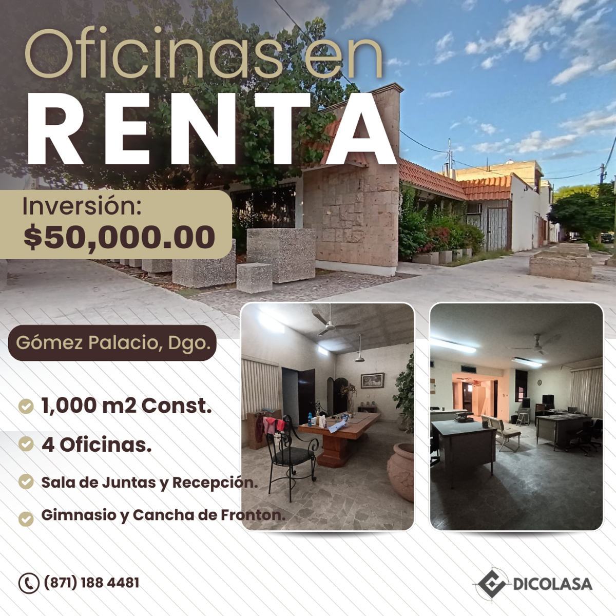 Oficina en renta en Gomez Palacio Centro, Gómez Palacio — foto 1 de 18