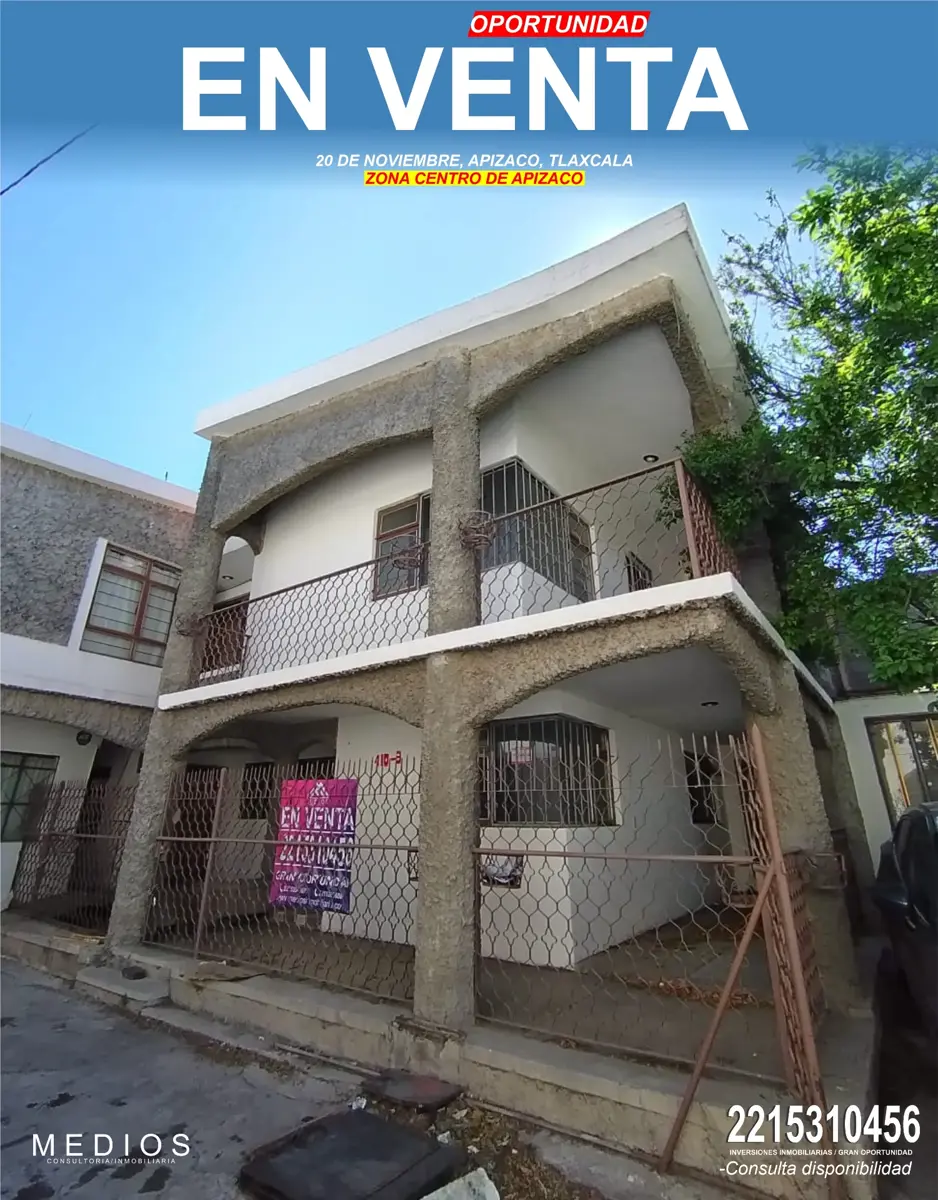 Casa en venta en 20 de Noviembre, Apizaco — foto 1 de 12