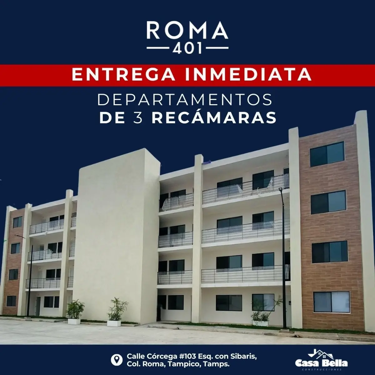 Departamento en venta en Roma, Tampico — foto 1 de 5