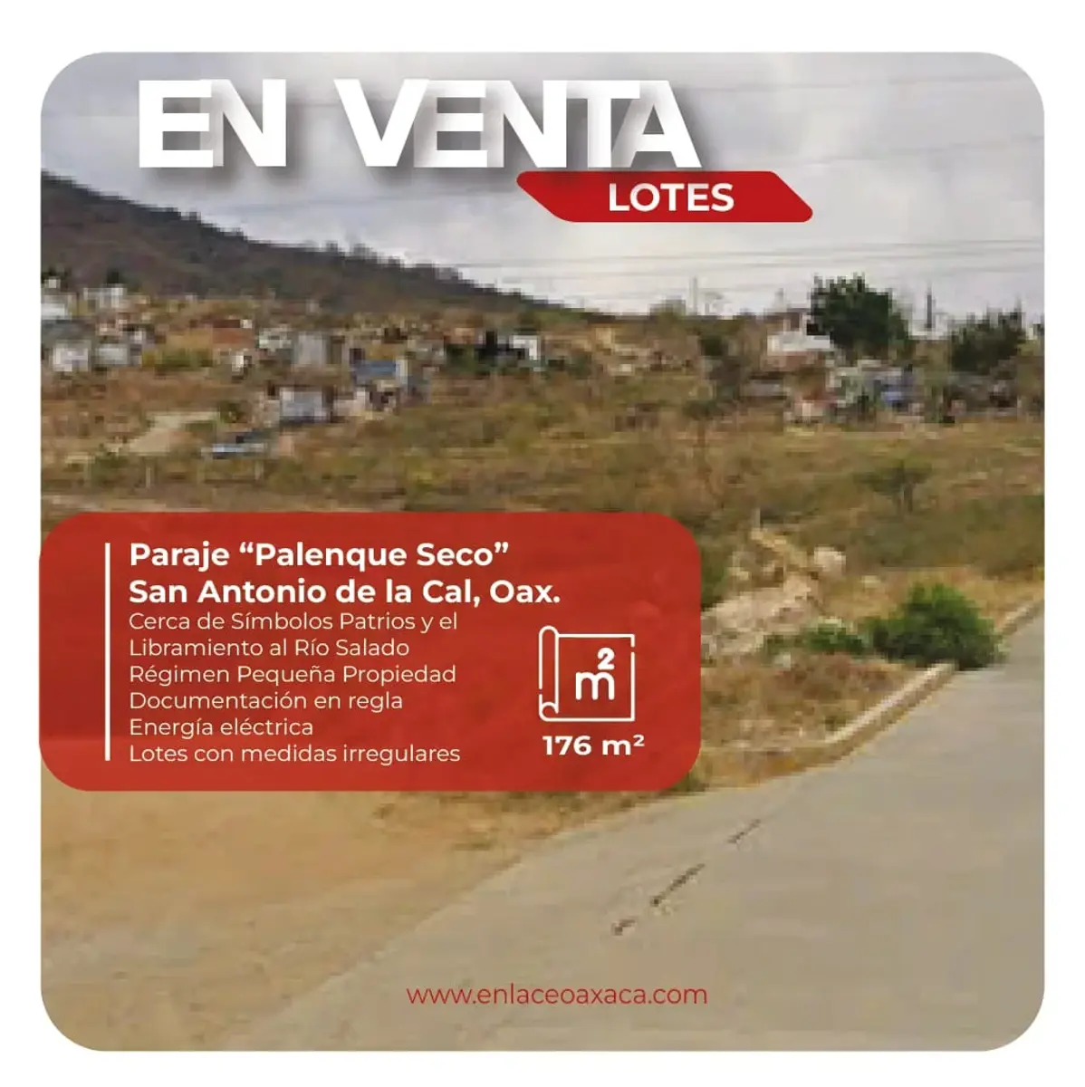 Terreno en venta en El Palenque, San Antonio de la Cal — foto 1 de 3
