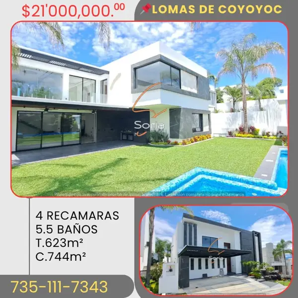 Casa en venta en Lomas de Cocoyoc, Atlatlahucan, Morelos