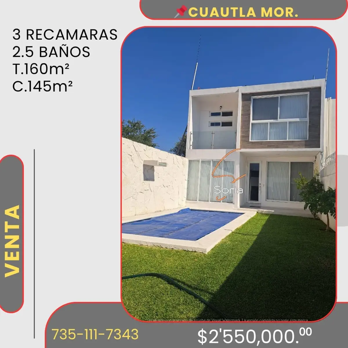 Casa en venta en Hermenegildo Galeana, Cuautla