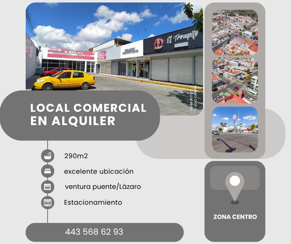 Local en renta en Cuauhtemoc, Morelia — foto 1 de 6