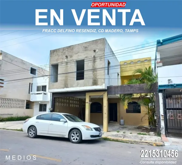 REMATE DE CASA EN FRACC DELFINO RESENDIZ, CD MADERO, PRECIO NEGOCIABLE, SOLO CONTADO