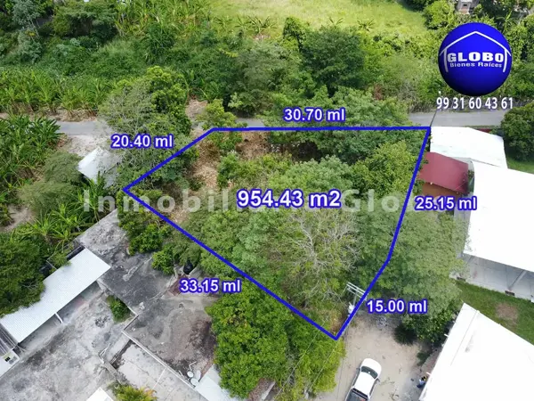 Terreno en venta cerca de la Ciudad Industrial de Villahermosa, 954.43 m2