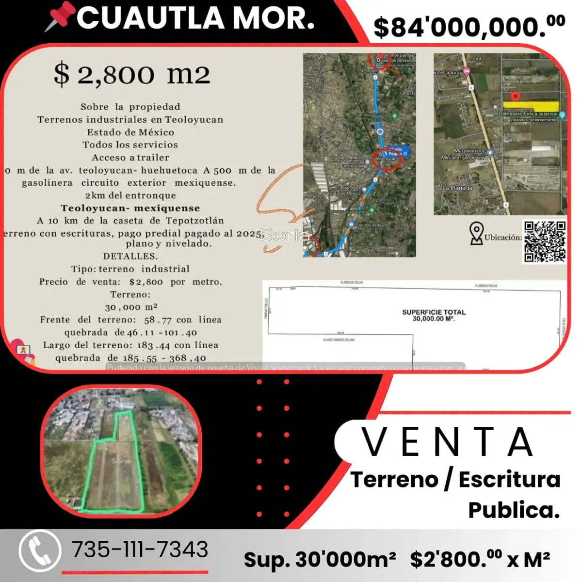 Terreno en venta en Santa Maria Caliacac, Teoloyucan — foto 1 de 7
