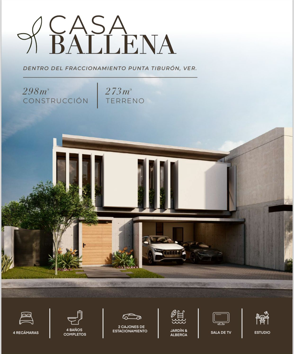 Casa en venta en Punta Tiburón, Residencial, Marina y Golf, Alvarado — foto 1 de 7