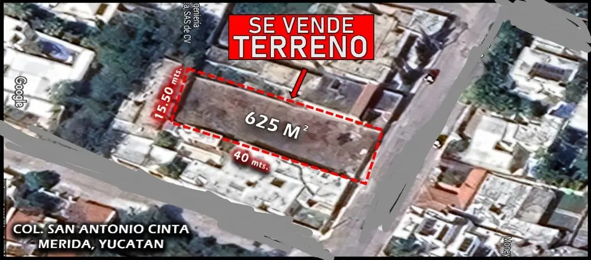 Terreno en venta en San Antonio Cinta, Mérida