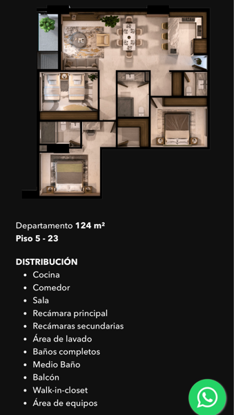 Departamento en venta en Alpes, Saltillo — foto 3 de 10
