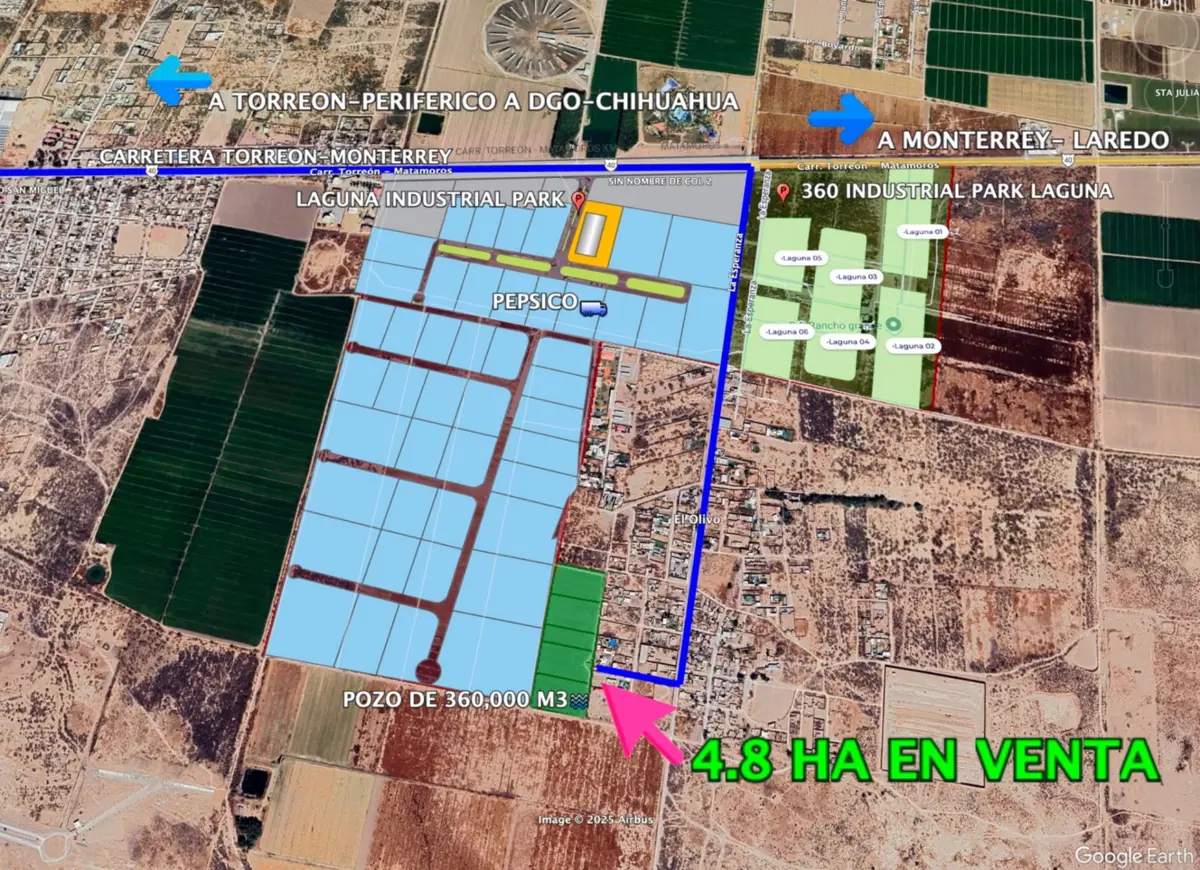 Terreno en venta en El Olivo, Matamoros — foto 1 de 7