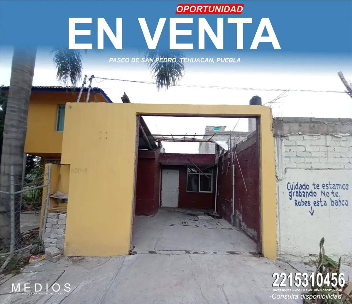 Casa en venta en Paseo de San Pedro, Tehuacán — foto 1 de 11