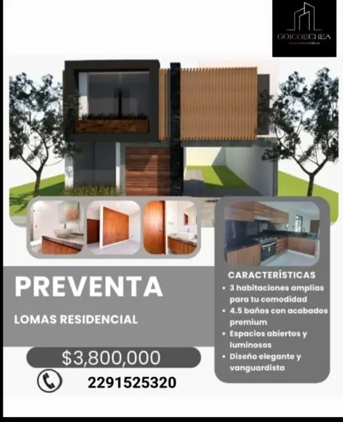 Preventa de Casa en Lomas Residencial con Jardín y Cocina Integral
