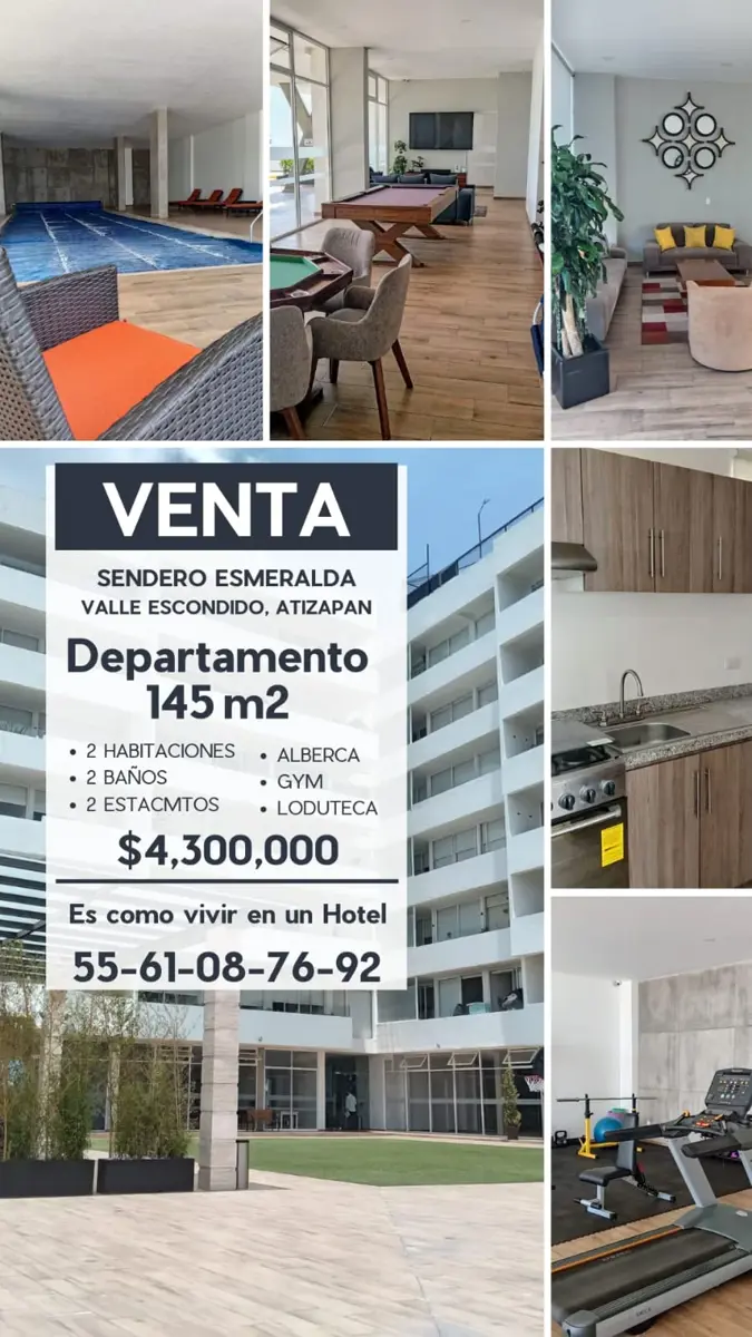 Departamento en venta en Adolfo Lopez Mateos, Atizapán de Zaragoza — foto 1 de 14