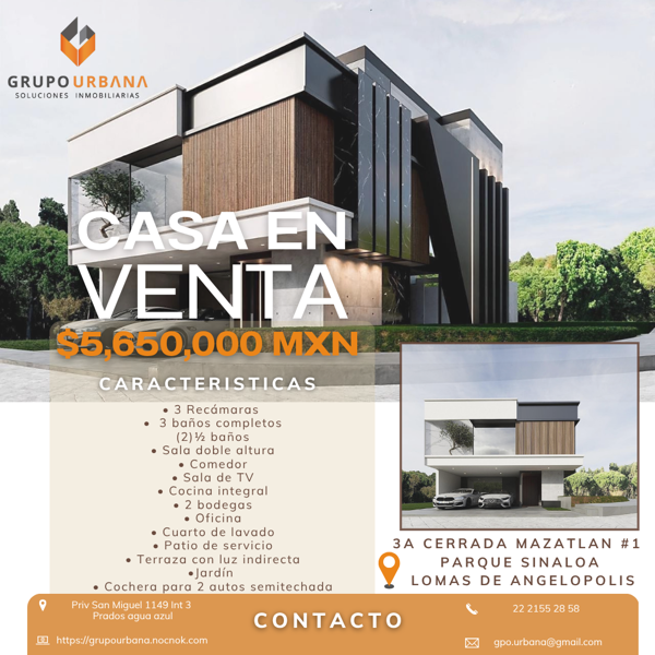 Casa en venta en Lomas de Angelópolis, San Andrés Cholula — foto 2 de 7