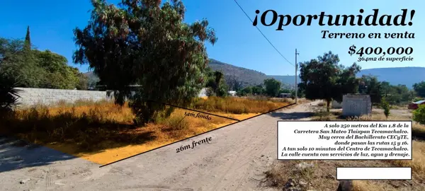 Terreno en venta en San Mateo Tlaixpan, Tecamachalco — foto 2 de 2