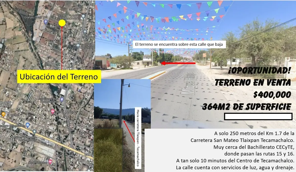 Terreno en venta en San Mateo Tlaixpan, Tecamachalco — foto 1 de 2