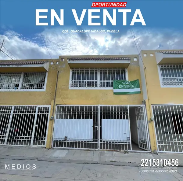 Casa de Oportunidad en Guadalupe Hidalgo, Puebla , Precio Negociable / Gran Oportunidad