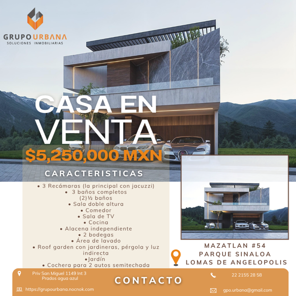 Casa en venta en Lomas de Angelópolis, San Andrés Cholula — foto 2 de 7