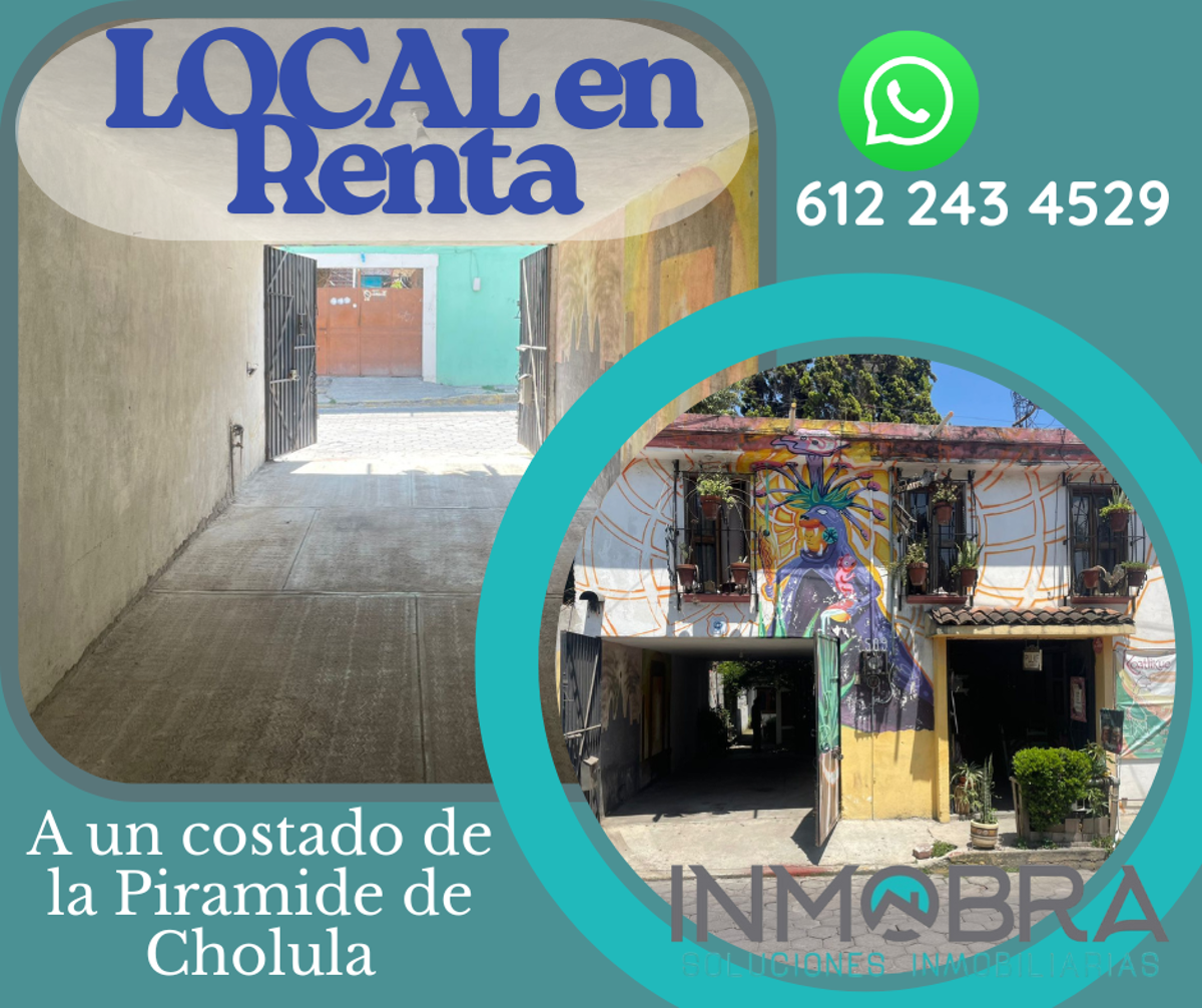 Local en renta en San Miguel, San Pedro Cholula — foto 1 de 5