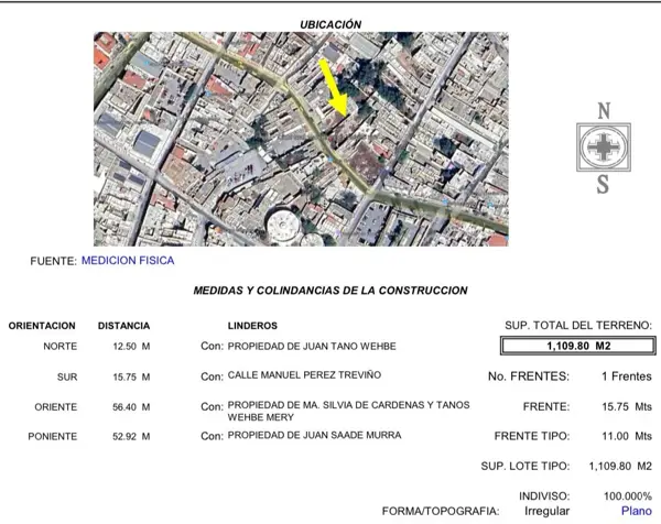 Terreno en Venta en zona centro