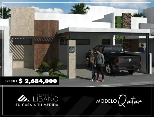 Casa en Venta Modulable en Sector Viñedos, Torreón, Coah
Modelo Qatar Casa en Venta Modulable en Sector Viñedos, Torreón, Coah
Modelo Qatar