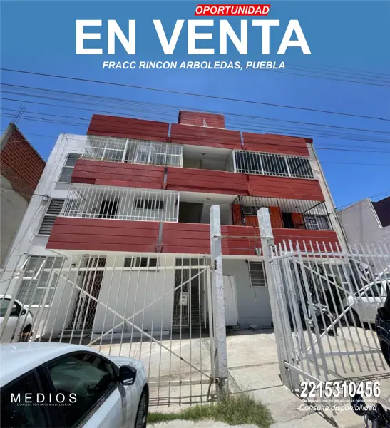 Depto en Rincon Arboledas, Puebla, a Minutos del Ccu y Angelopolis, Negociable, Solo Contado