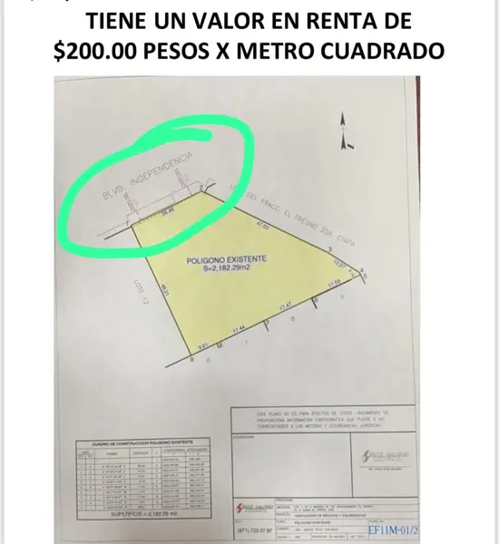 Terreno en renta en Residencial el Fresno, Torreón — foto 3 de 3