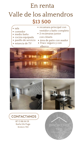 Casa en renta en Valle de los Almendros, Torreón — foto 3 de 3