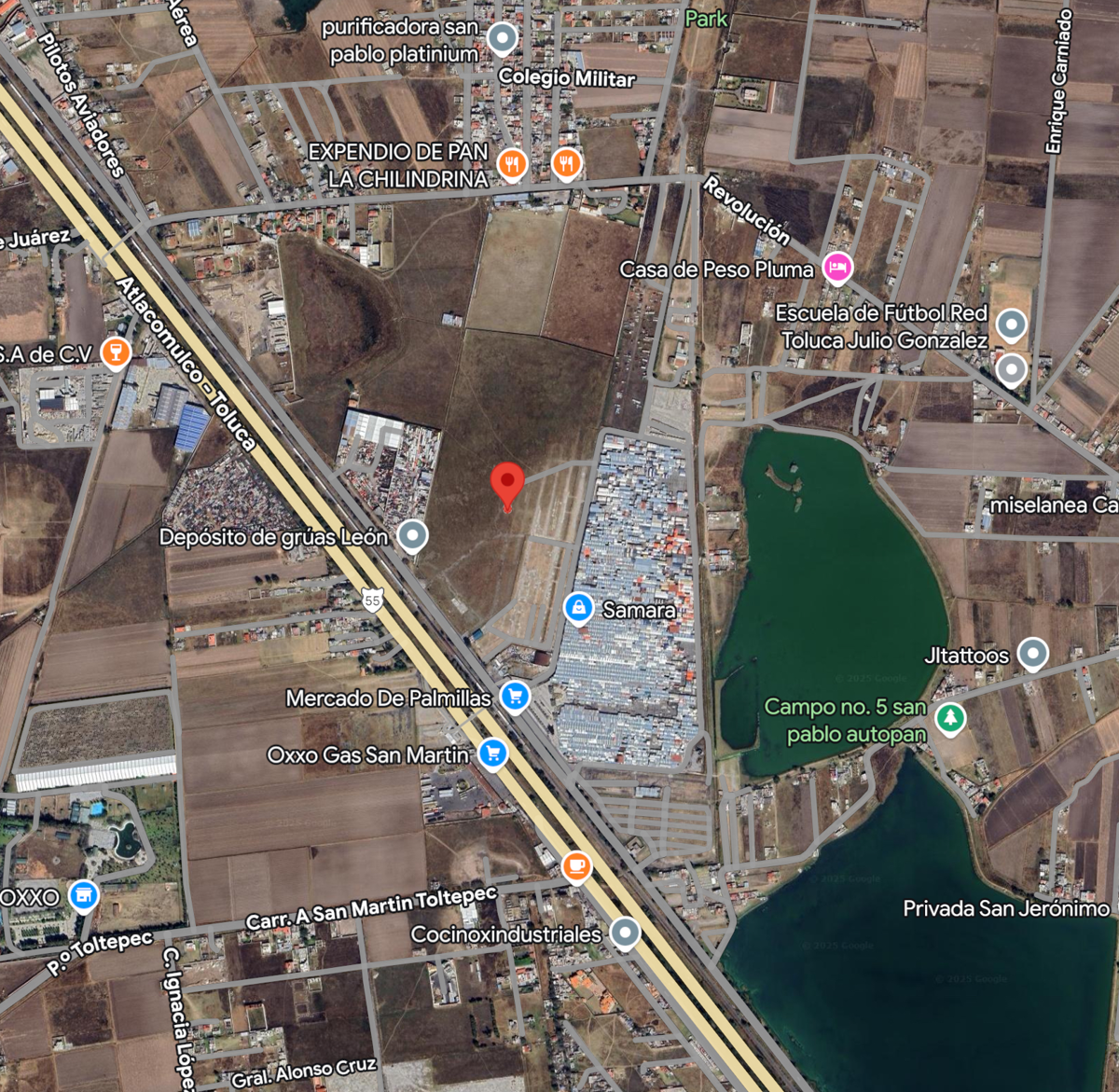 Terreno en venta en San Pablo Autopan, Toluca