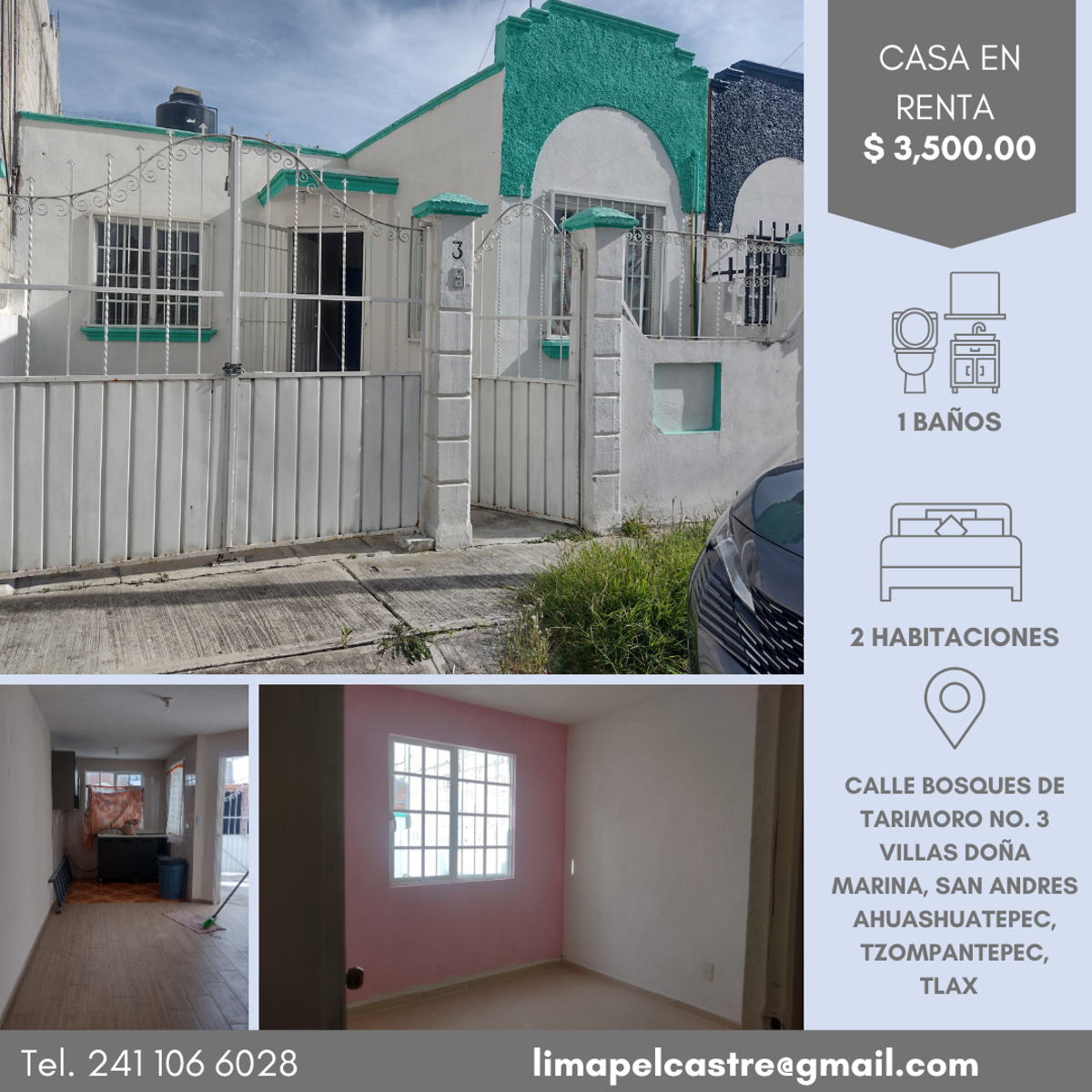 Casa en renta en Doña María, Tzompantepec — foto 1 de 10