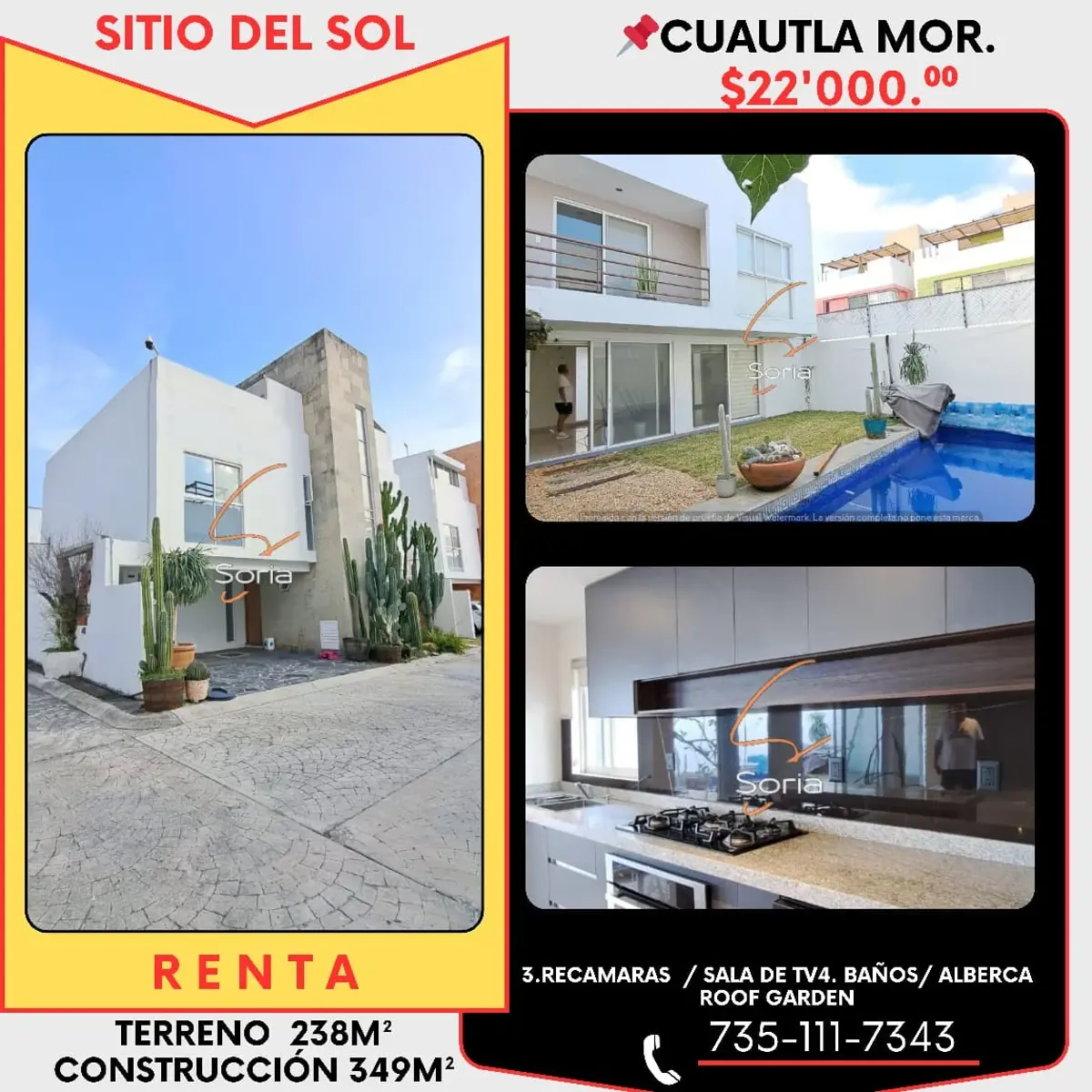 Casa en renta en Sitio del Sol, Cuautla — foto 1 de 39