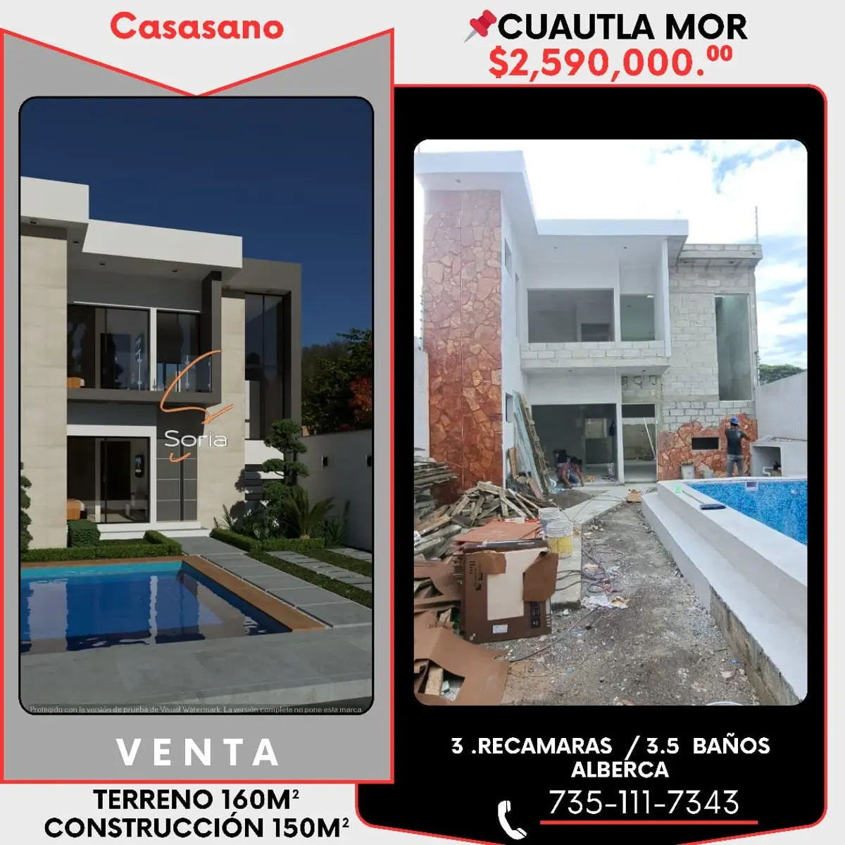 Casa en venta en Casasano, Cuautla — foto 1 de 12