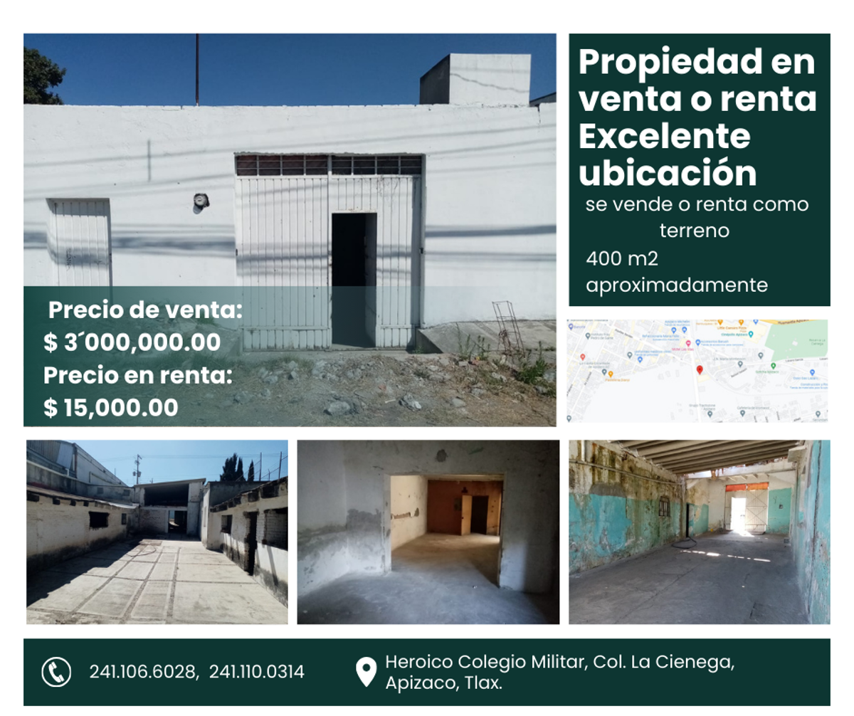 Terreno en renta en La Cienega, Apizaco — foto 1 de 5