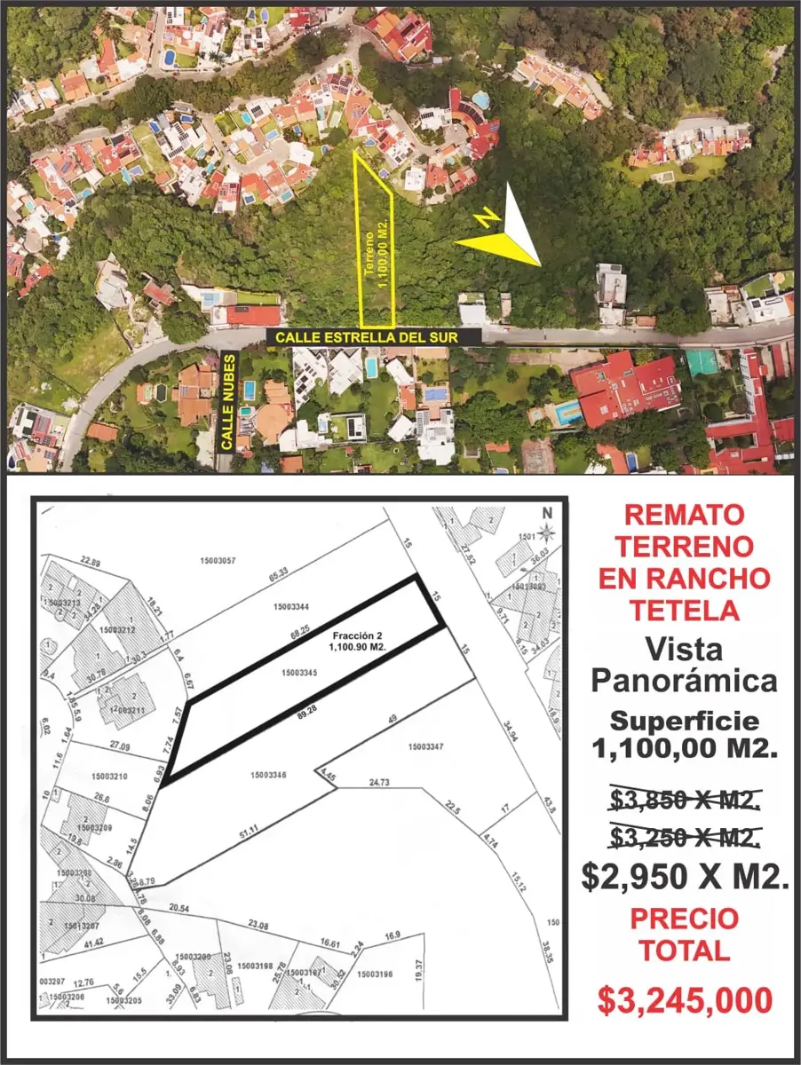 Terreno en venta en Rancho Tetela, Cuernavaca