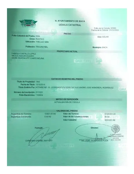 Terreno en venta en Tixkuncheil, Baca — foto 2 de 18