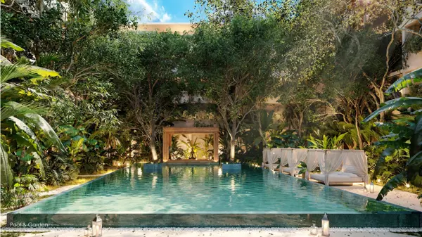 Condominio de Lujo de 1 Recámara con Piscina Privada en Región 8, Tulum