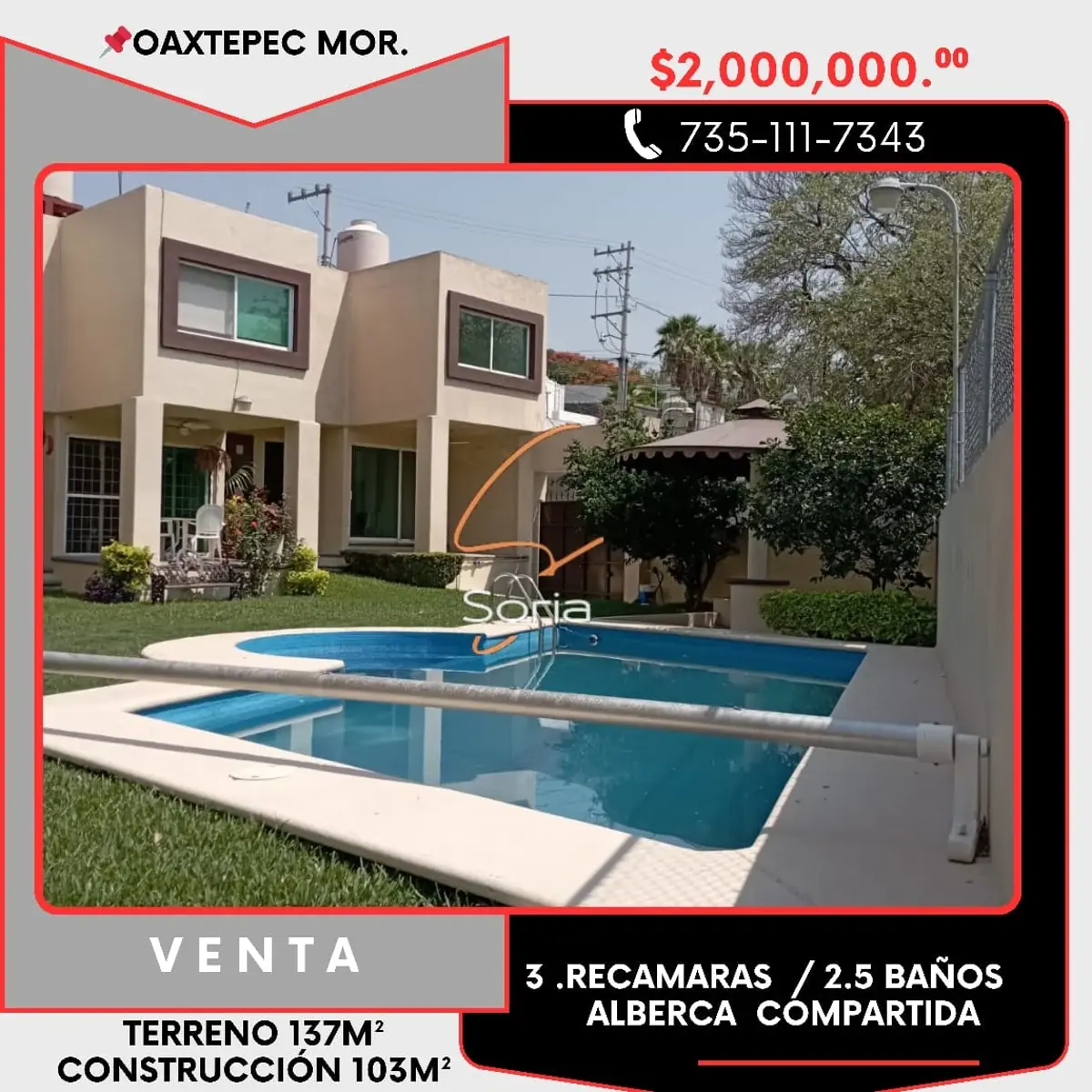Casa en venta en Oaxtepec Centro, Yautepec — foto 1 de 19