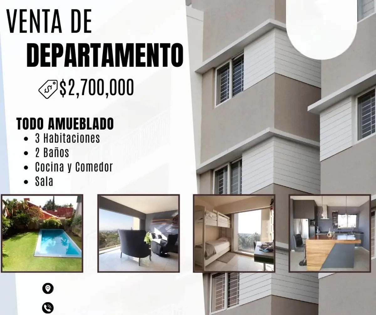 Departamento en venta en Lomas de Cortes, Cuernavaca