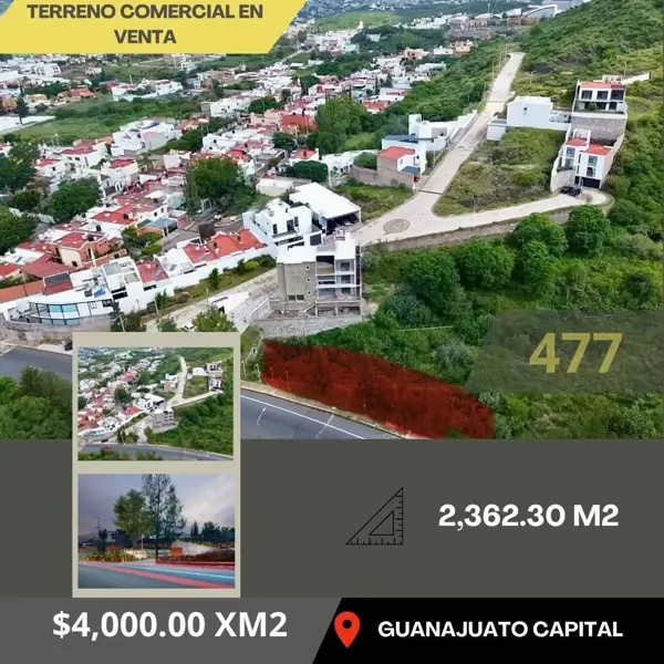 TERRENO COMERCIAL EB EN VENTA EN CAÑADA DEL FRESNO GTO