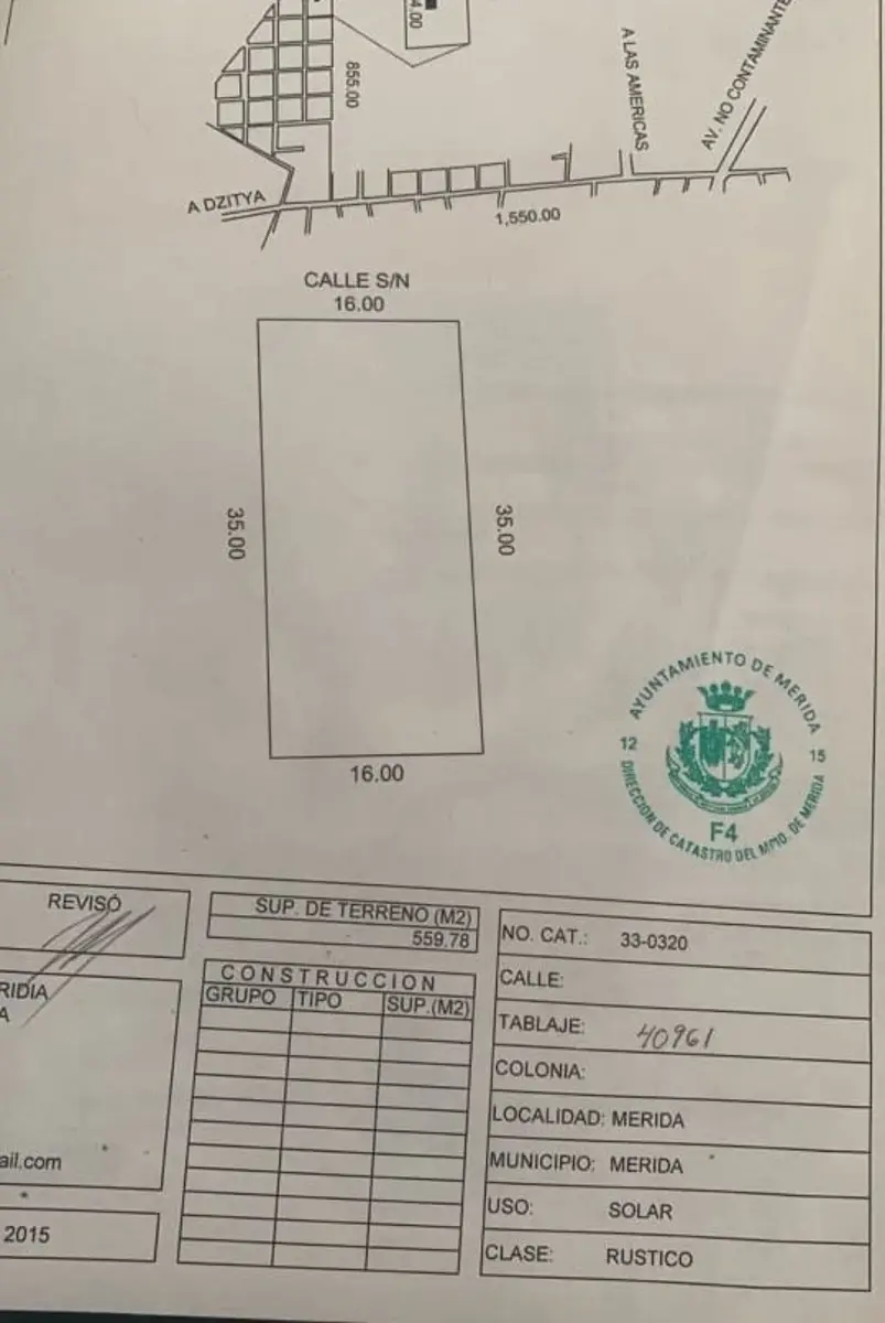 Terreno en venta en Dzitya, Mérida — foto 1 de 3