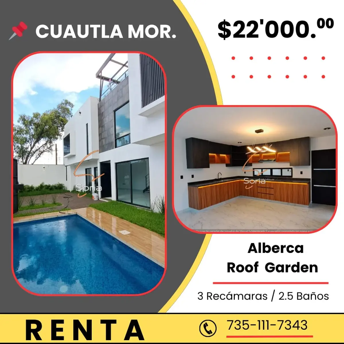 Casa en renta en Volcanes de Cuautla, Cuautla — foto 1 de 29