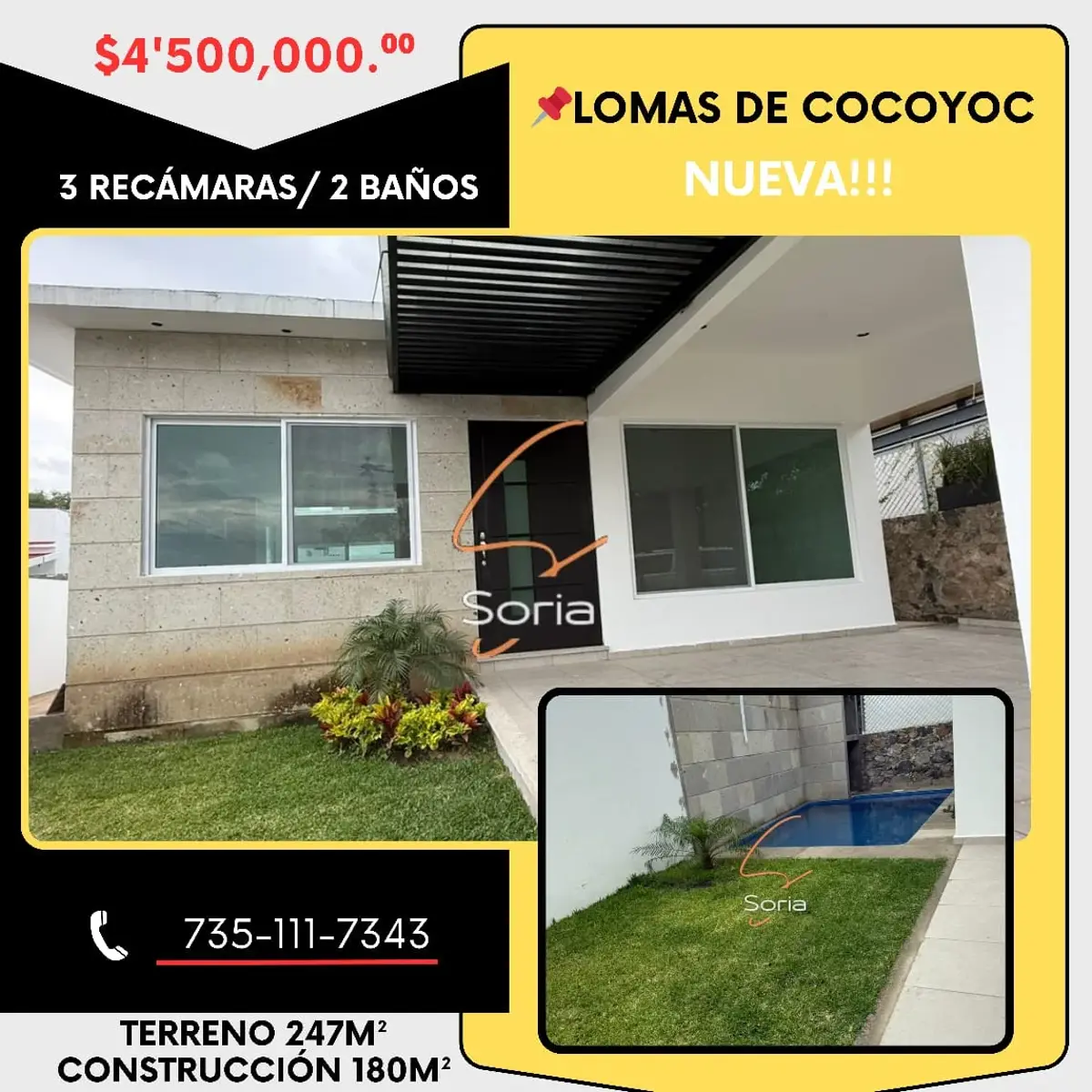 Casa en venta en Lomas de Cocoyoc, Atlatlahucan — foto 1 de 19