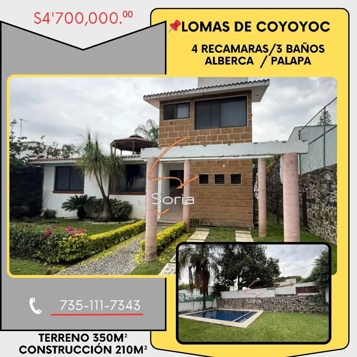 Casa en venta en Lomas de Cocoyoc, Atlatlahucan — foto 1 de 21